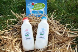 Bouteille de lait fermiers entier et demi écrémé - Ferme de la Renaudais - Plouer sur rance - Dinan